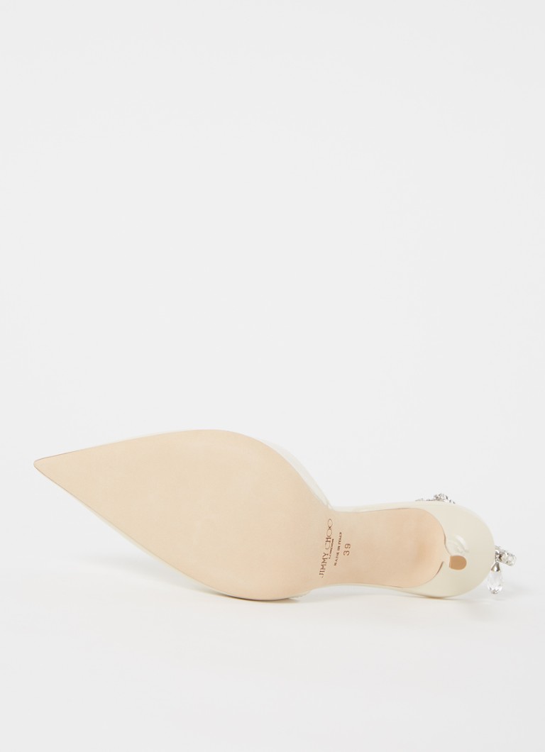 Jimmy Choo Saeda pumpa van lakleer met kristal