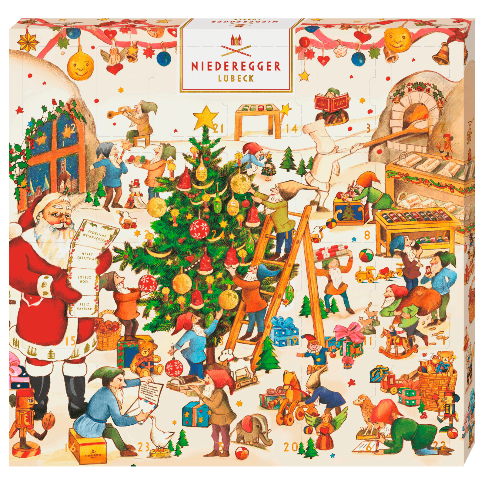 Niederegger Lübeck Adventskalender 168g