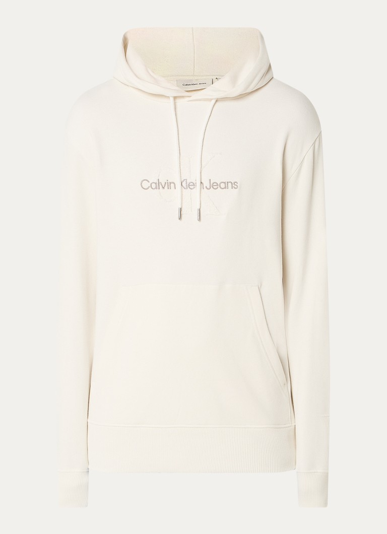 Calvin Klein Chenille hoodie with logo embroidery