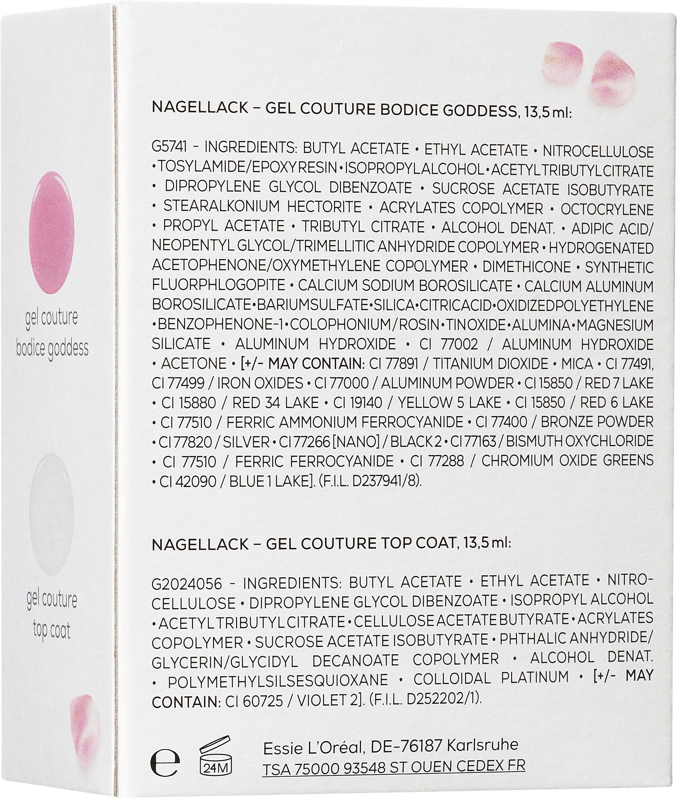 essie Nagellack-Set Nagellack gel couture Routine Set