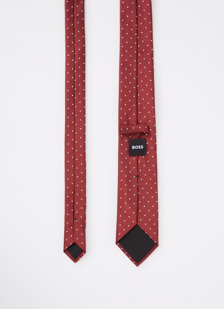 Cravatta HUGO BOSS in misto seta con righe stampate