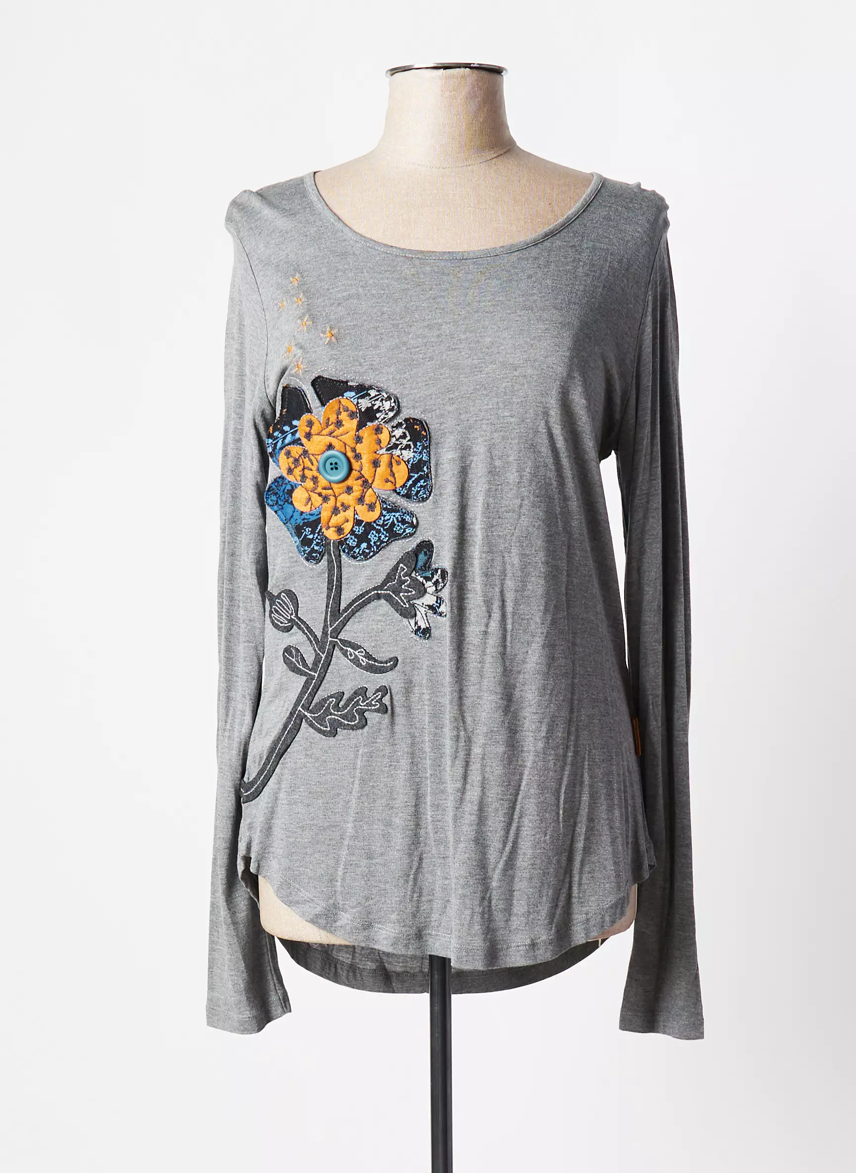 Mamatayoe Tshirts Femme couleur gris