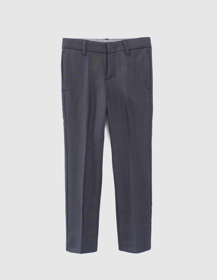 Pantalon de costume marine faux-uni garçon