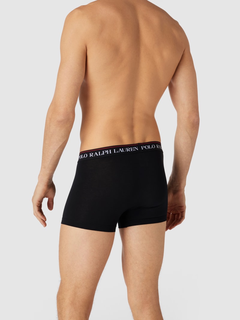 Trunks mit Label-Details im 3er-Pack in schwarz