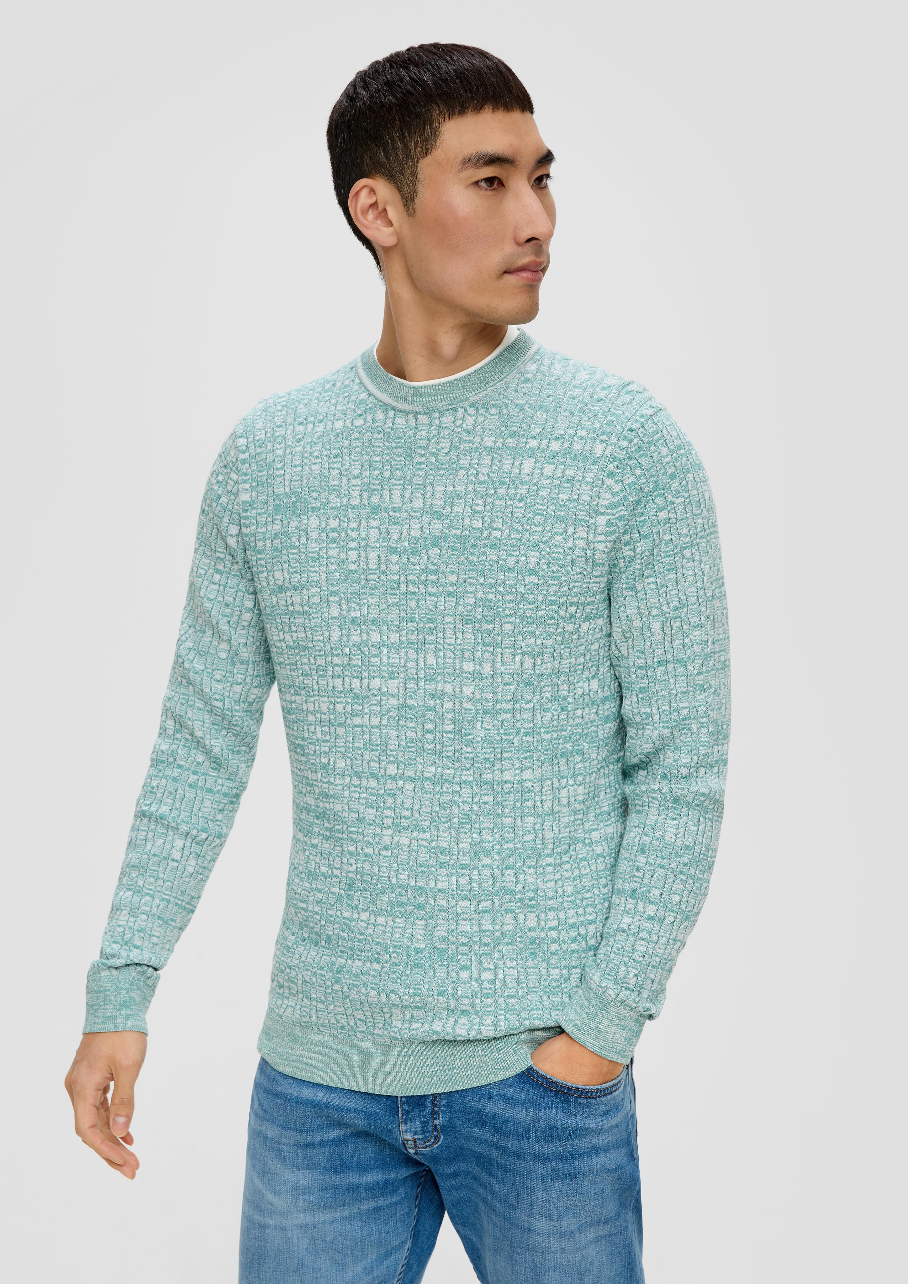 Strickpullover mit Zopfmuster  2137431-65X1