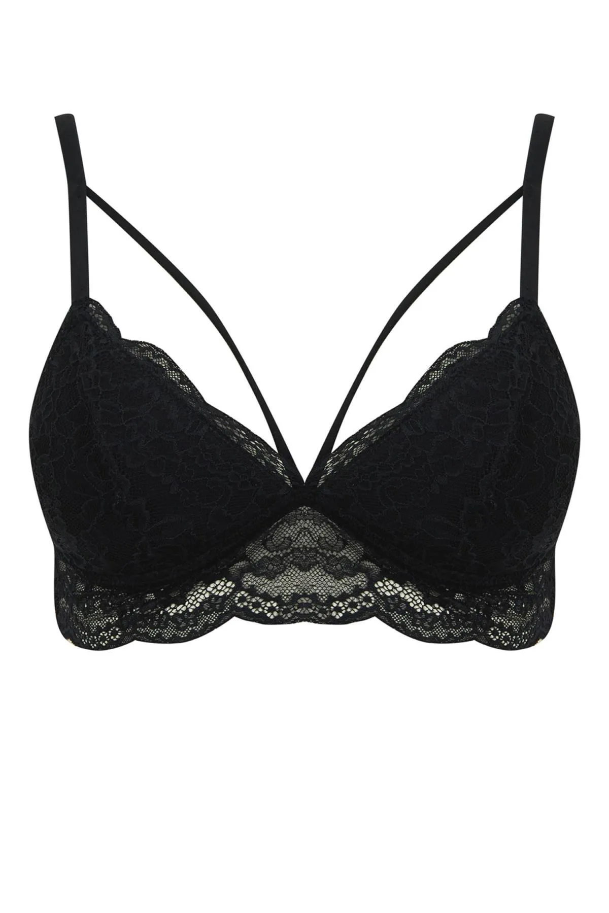 DeFacto  Gepolstertes Triangel-Bralette „Fall In Love“ aus Spitze