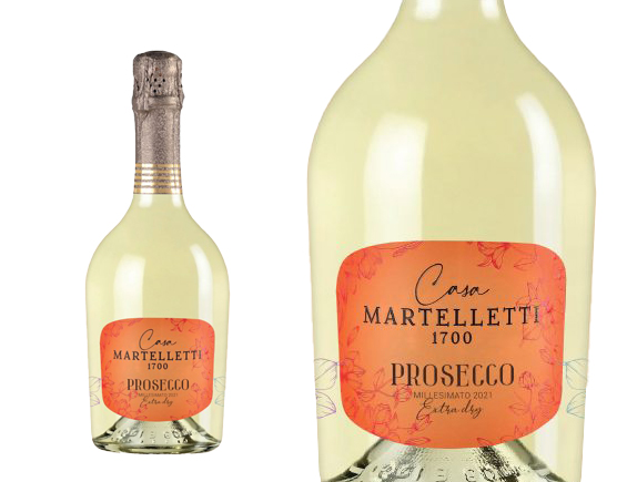 Prosecco Casa Martelletti Extra Dry Venetie Prosecco