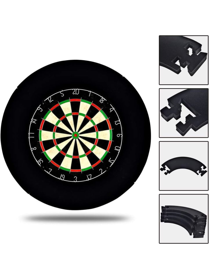 COFI 1453 Sisal/Borsten-Dartscheibe mit Stapelfreiem Bullseye in Mehrfarbig günstig kaufen onesize
