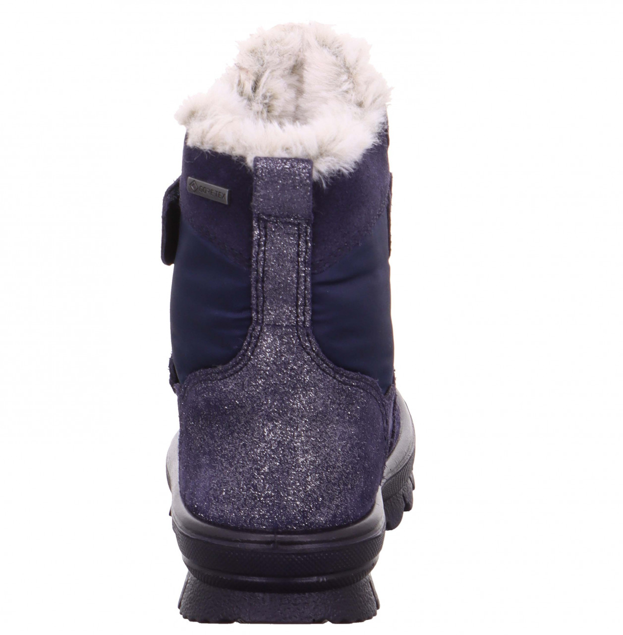 FLAVIA - Blau Boots mit Klettverschluss