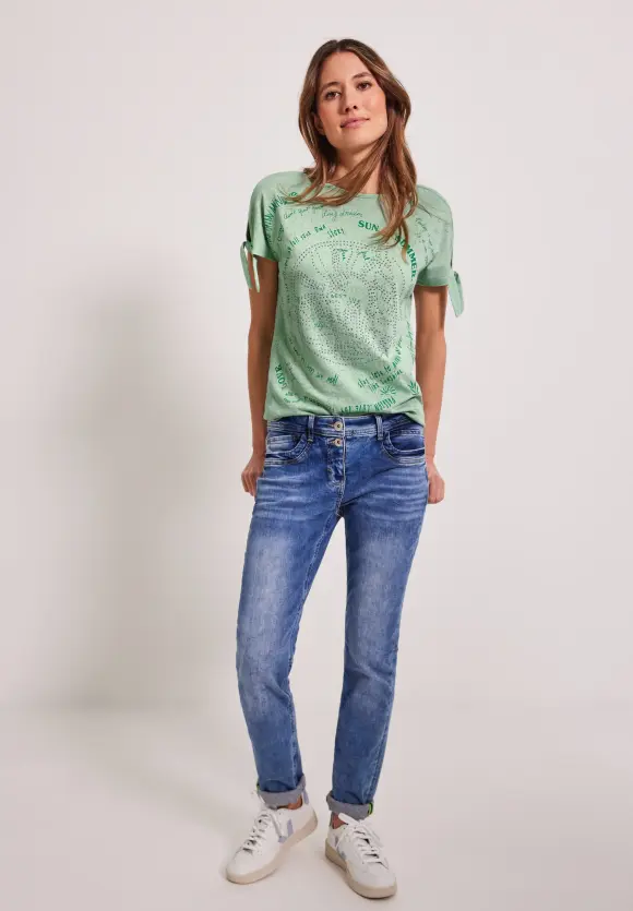 CECIL T-Shirt mit Knotendetail
