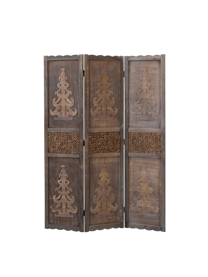 Homestyle4u 3-tlg. Paravent in Braun 120x170 günstig kaufen onesize