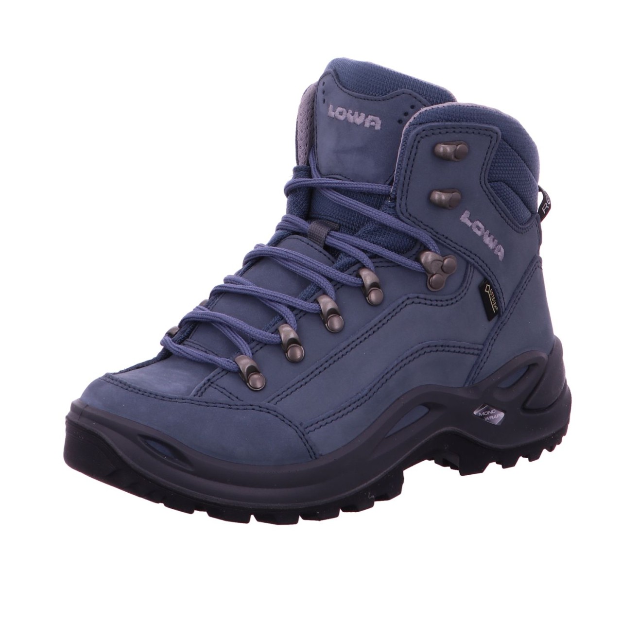 LOWA Wanderschuhe blau Reneg. GTX Mid Ws graublau