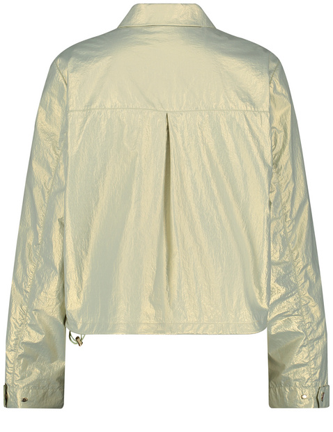 Kurzblazer mit metallischem Finish