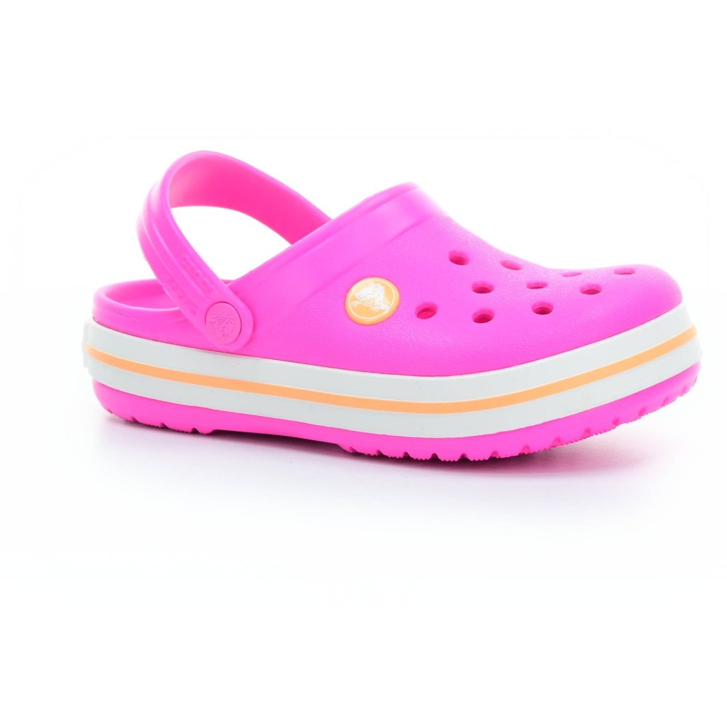 Crocs Crocband Clog K - Electric Pink / Cantaloupe Pantoffeln