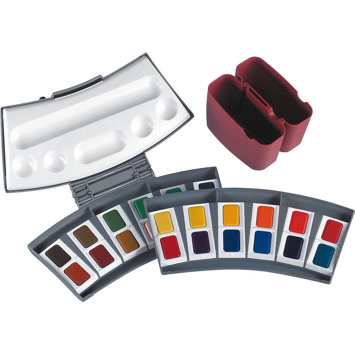 Aquarellmalkasten, 24 Farben, inkl. Zubehör