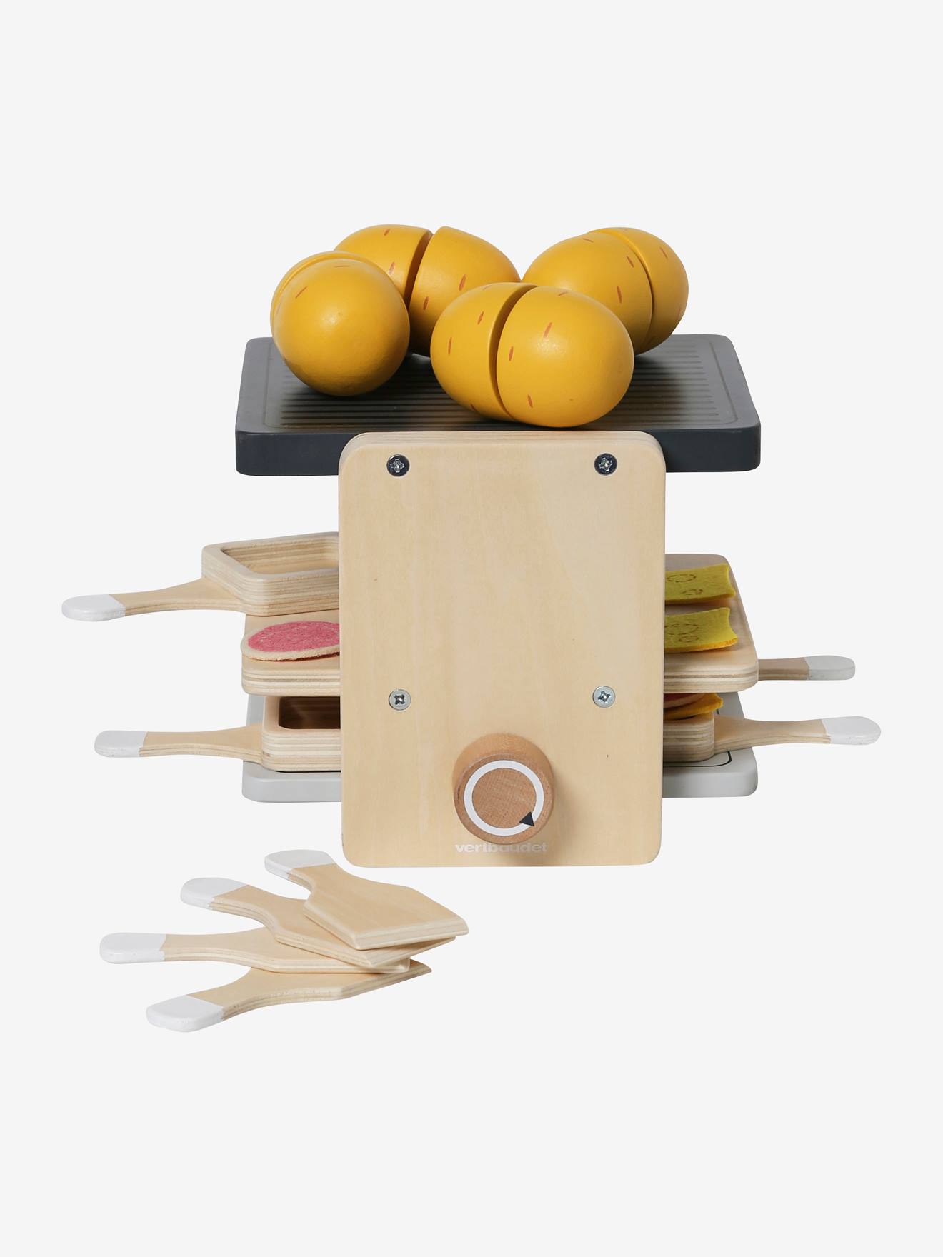 Appareil à raclettes en bois FSC® multicolore