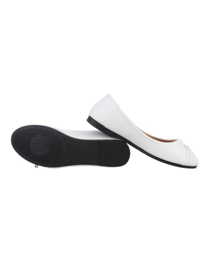 Ital-Design Ballerina in Weiß günstig kaufen