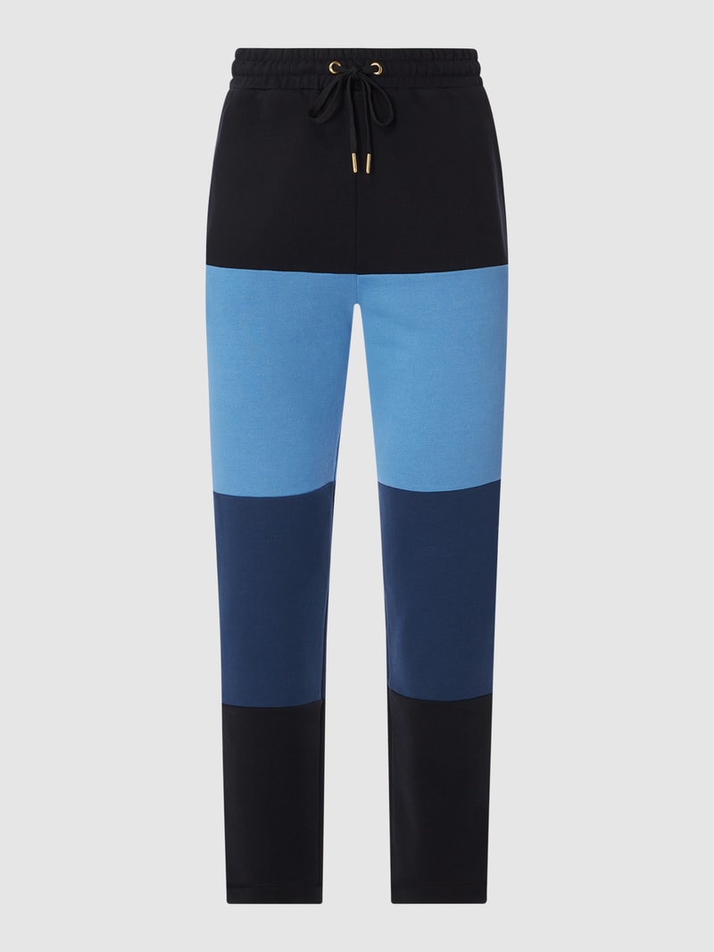 Sweathose im Colour-Blocking-Design in blau