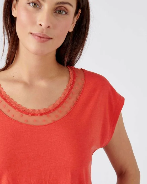 T-shirt Thermol'love tulle plumetis