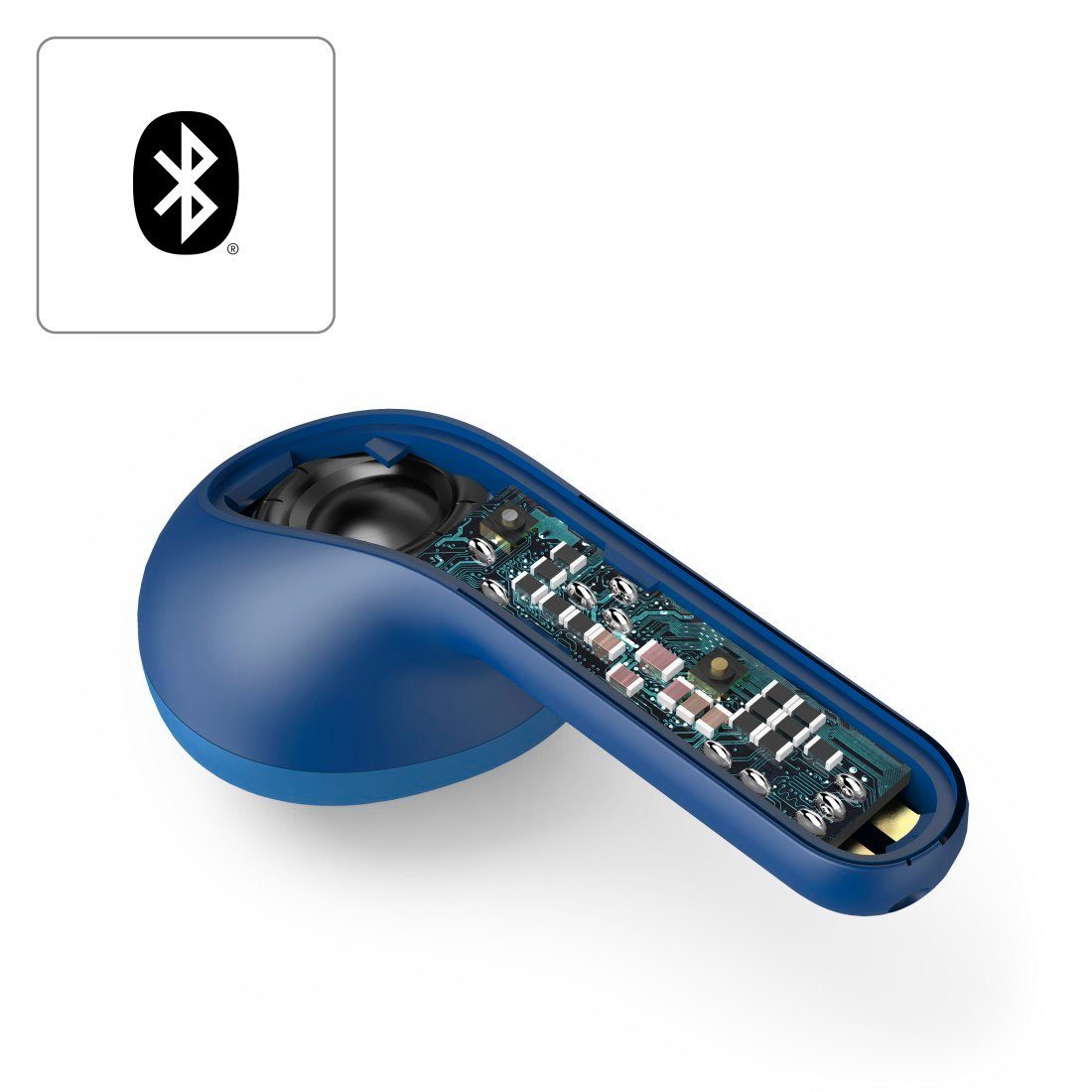 Hama Bluetooth® Kopfhörer True Wireless, Earbuds, Autopairing, Apple Siri Bluetooth-Kopfhörer (Freisprechfunktion, Sprachsteuerung, Google Assistant, Siri, A2DP Bluetooth, AVRCP Bluetooth, HFP, HSP, PBAP, SPP, Google Assistant, Berührungssteuerung, i