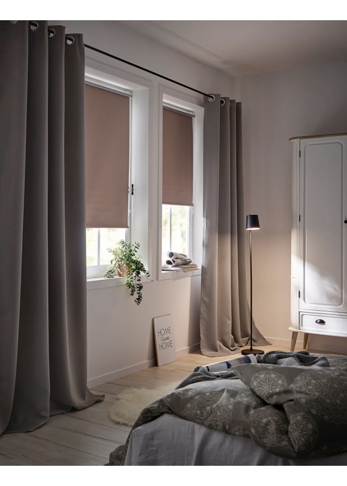 Verdunkelungsvorhang einfarbig mit Thermofunktion (1er Pack)