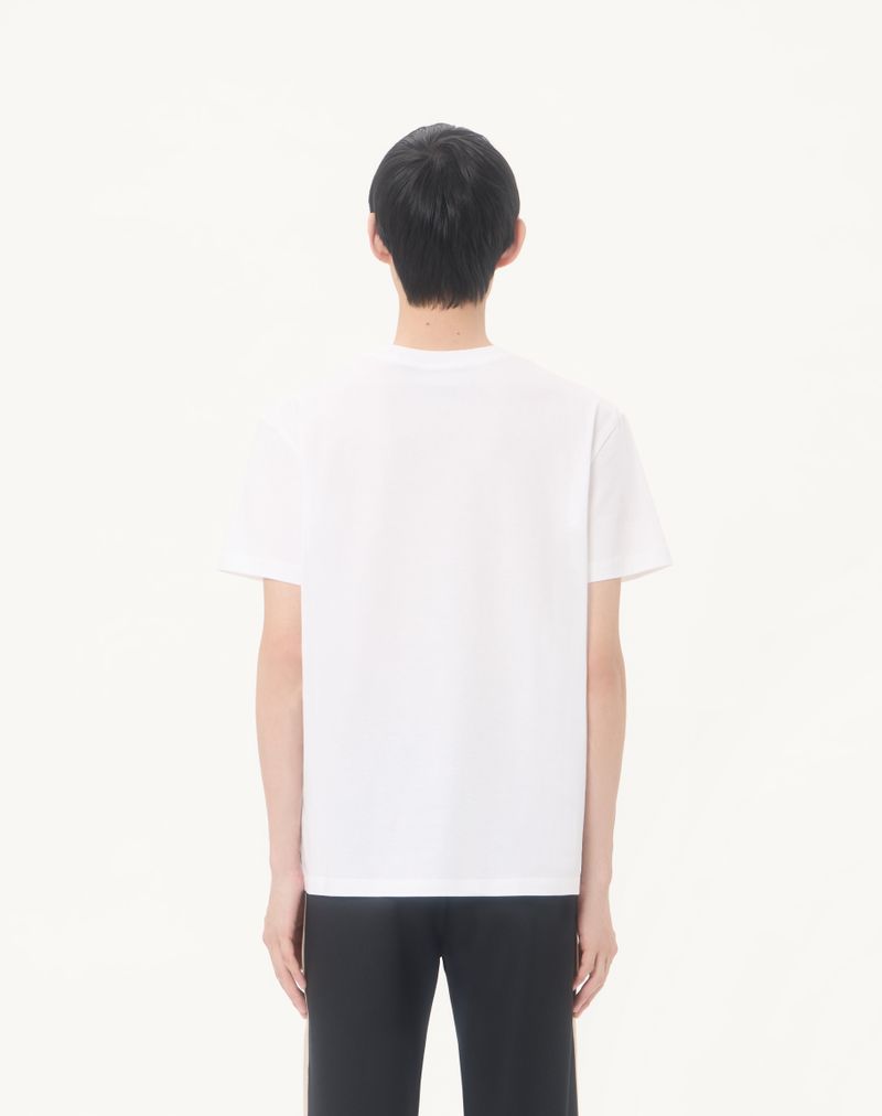 Camiseta Valentino de algodão com detalhes dourados