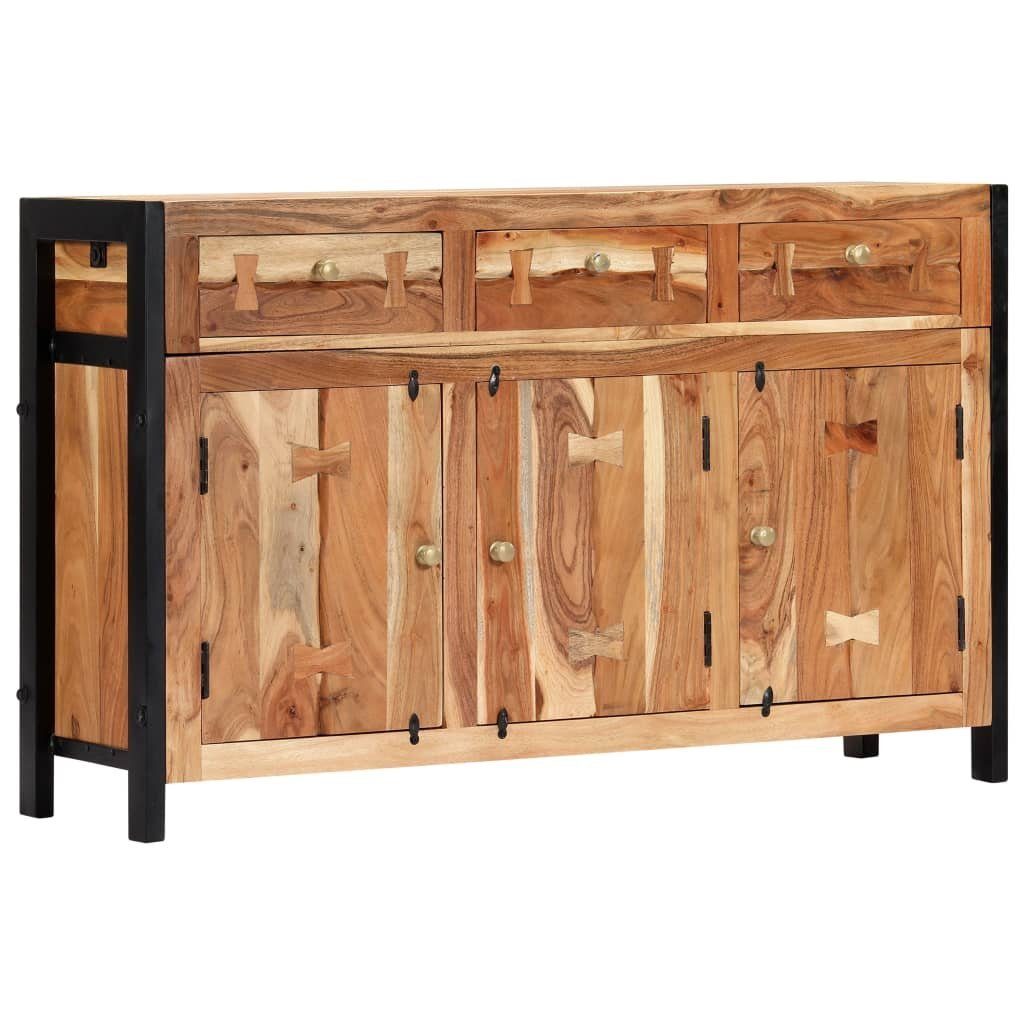 vidaXL Sideboard Sideboard 120x35x75 cm Akazie Massivholz (1 St)