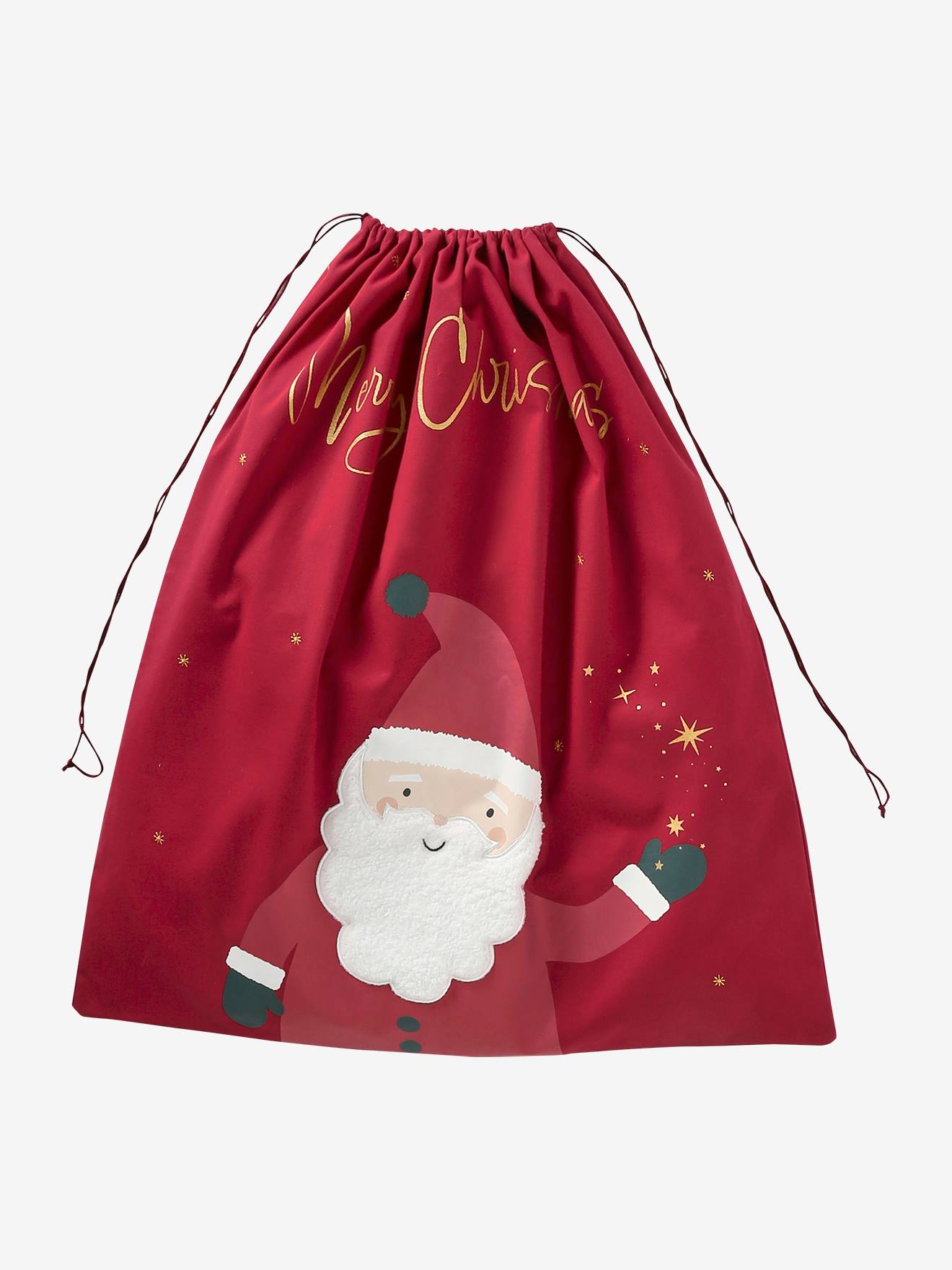 Sac à jouets personnalisable Père Noël rouge