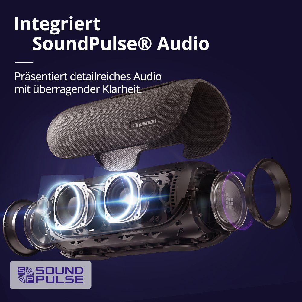 Tronsmart Bang 60W Bluetooth-Lautsprecher (NFC, 60 W, APP, Lichtshow)