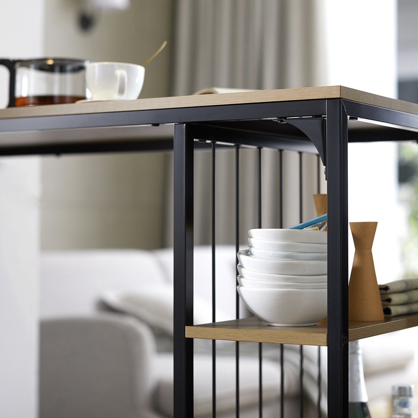 SoBuy Bartisch FWT84, Esstisch Balkontisch Küchentisch Bistrotisch Stehtisch Balkontisch