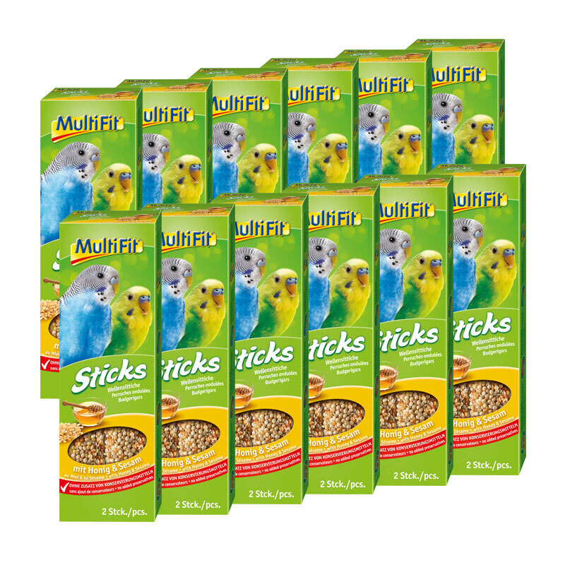 MultiFit Snacks MultiFit Wellensittich Sticks 12x2er Honig