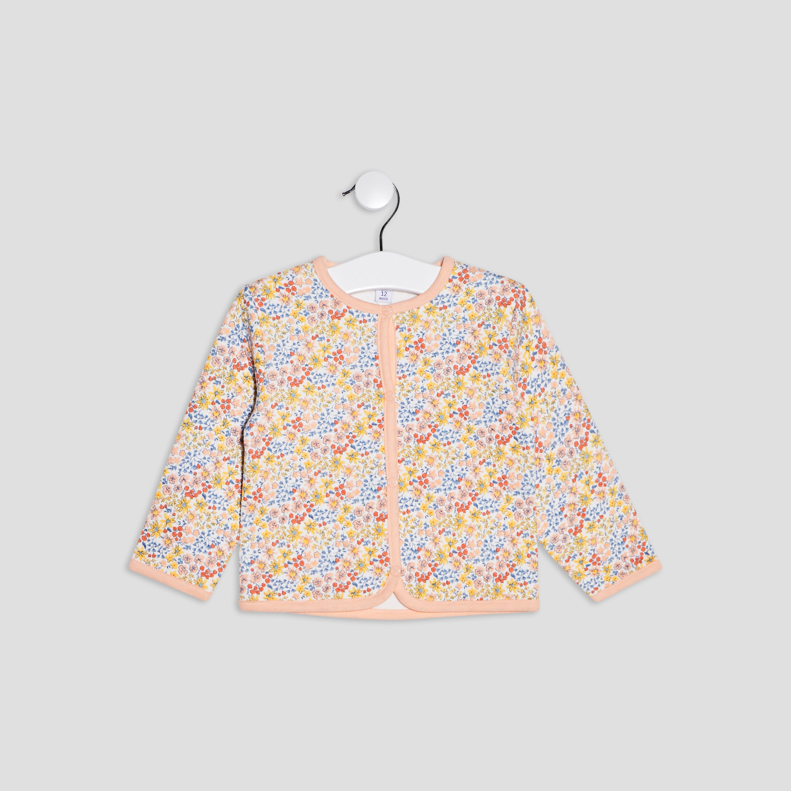Gilet manches longues ecru bébé fille | La Halle
