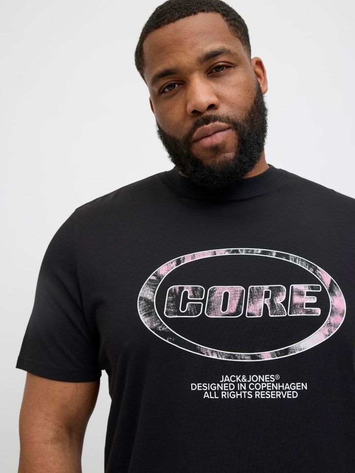 JACK & JONES PLUS T-shirt in Black günstig kaufen