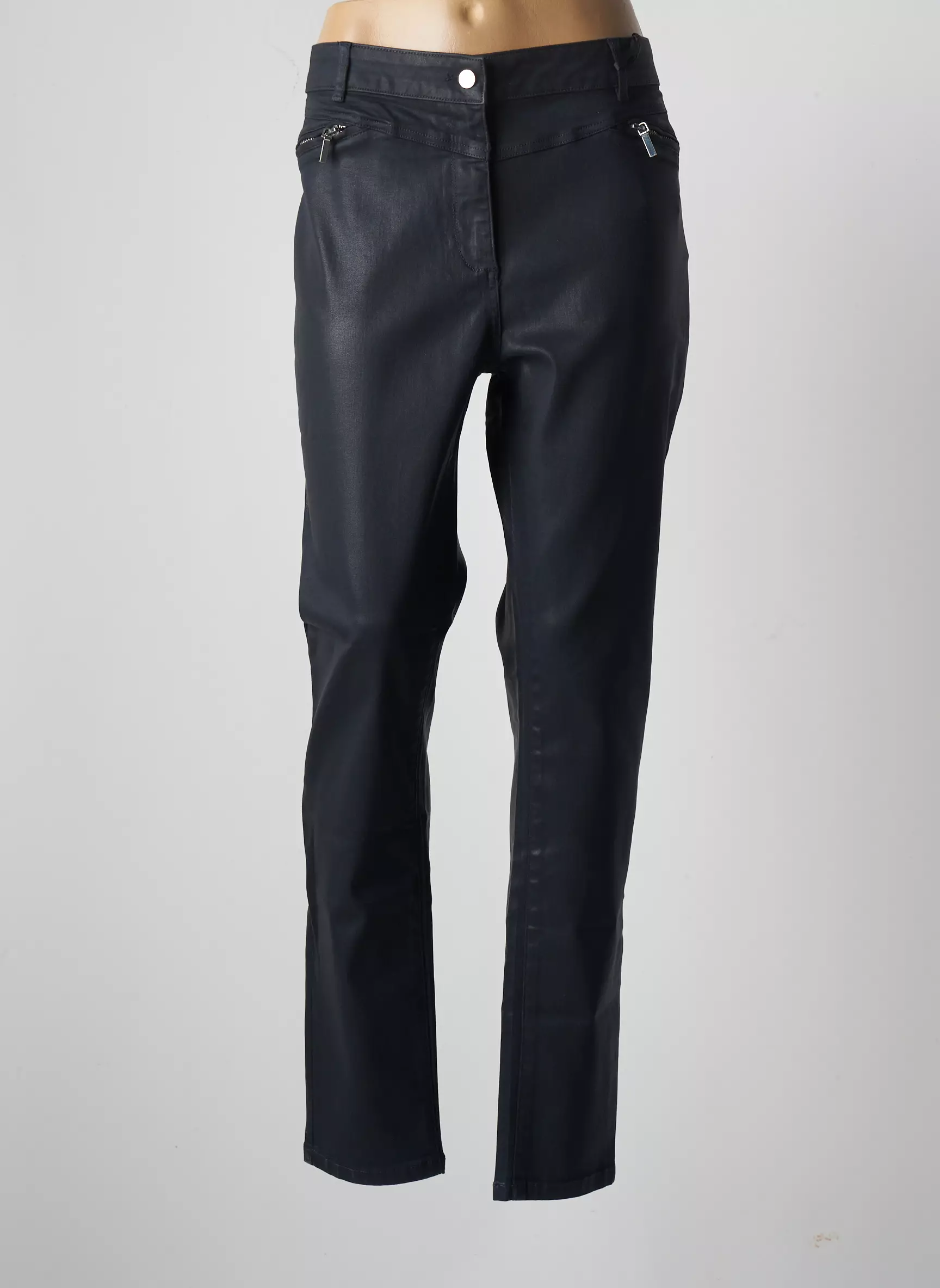 Julie Guerlande Pantalons Slim Femme couleur bleu