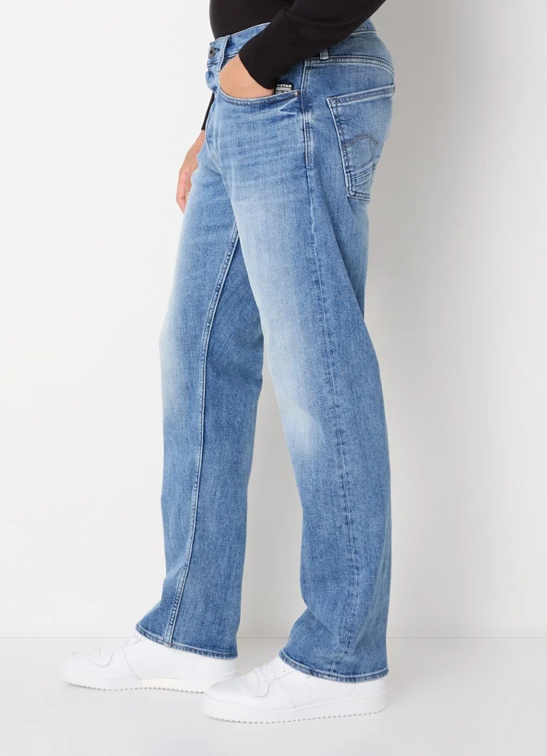 G-Star RAW Dakota -suoralahkeiset farkut, joissa keskivaalea pesu