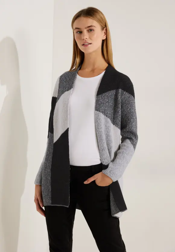 CECIL Offener Cardigan mit Muster