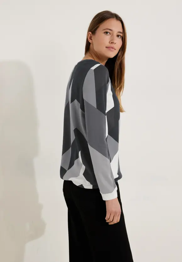 CECIL Langarmshirt mit Geoprint
