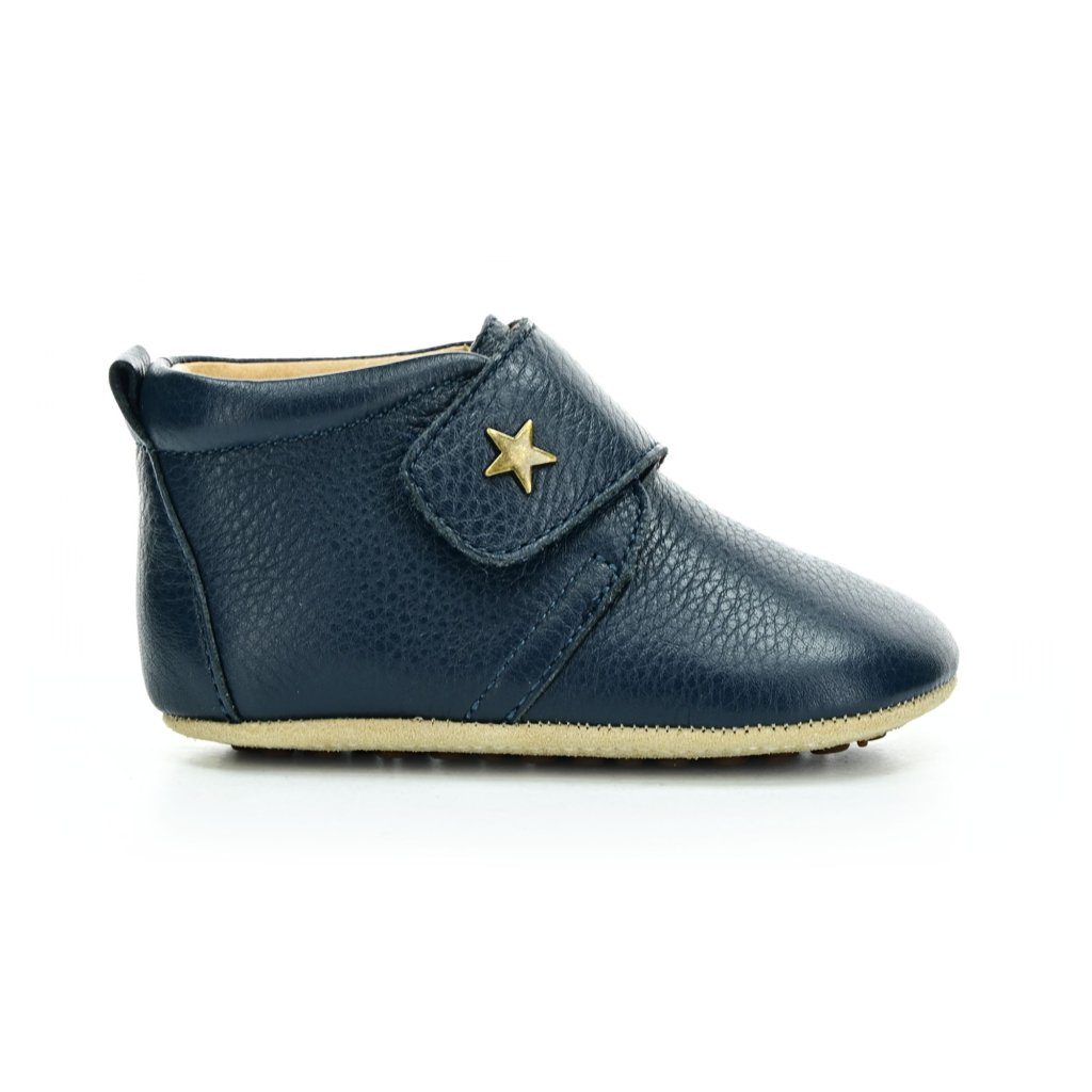 Bisgaard Baby Star Navy Barfußschuhe