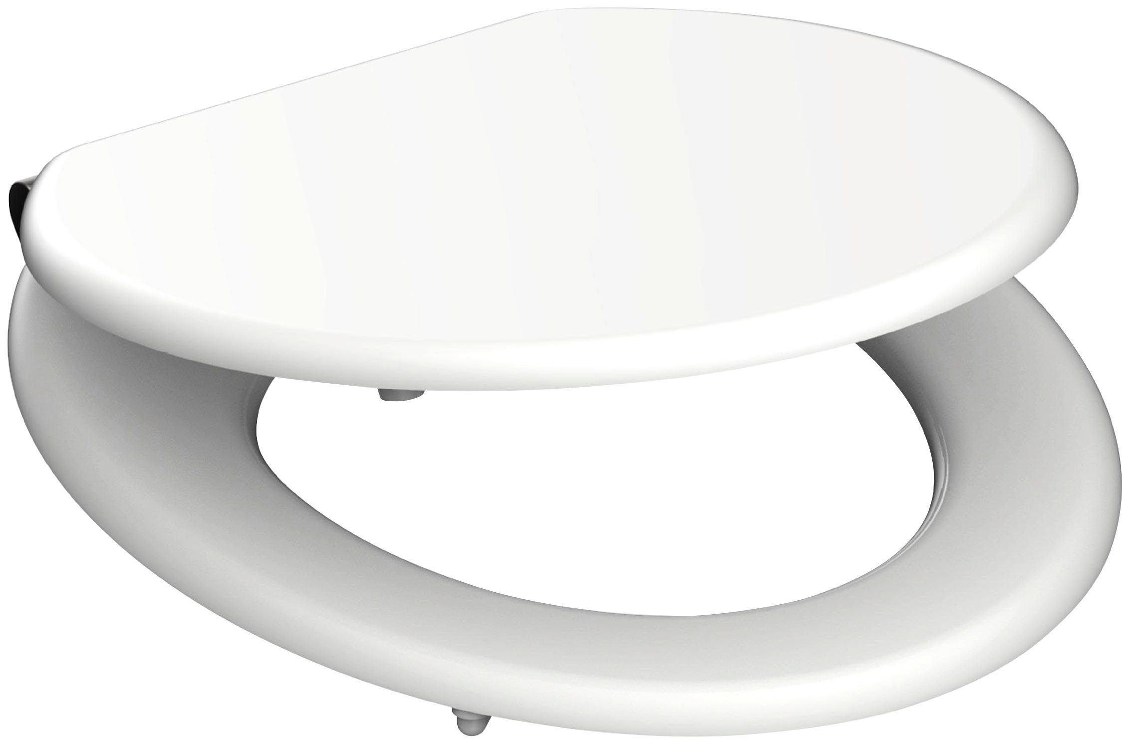 Schütte WC-Sitz WHITE, mit Absenkautomatik und Holzkern, max, Belastung der Klobrille 150 kg