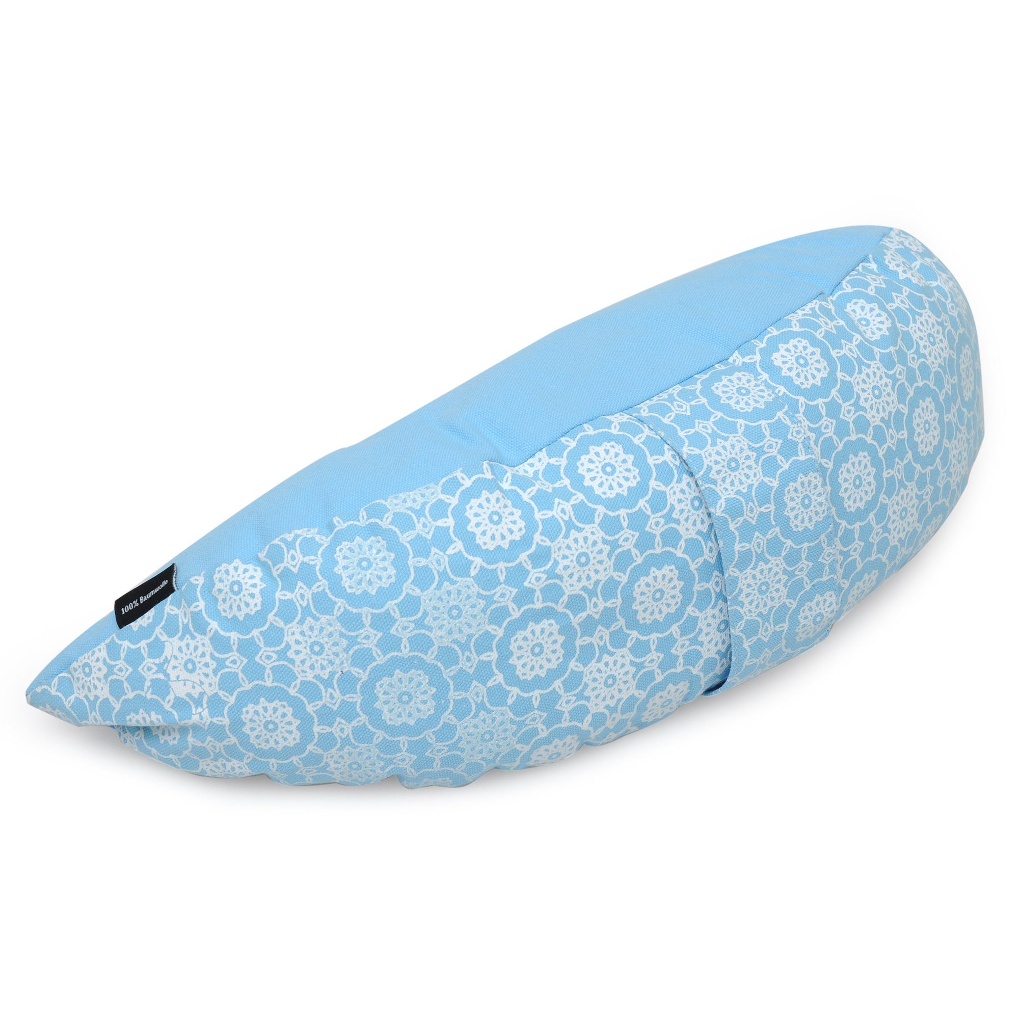 Yogishop Meditationskissen Meditationskissen Vintage Travel Halfmoon