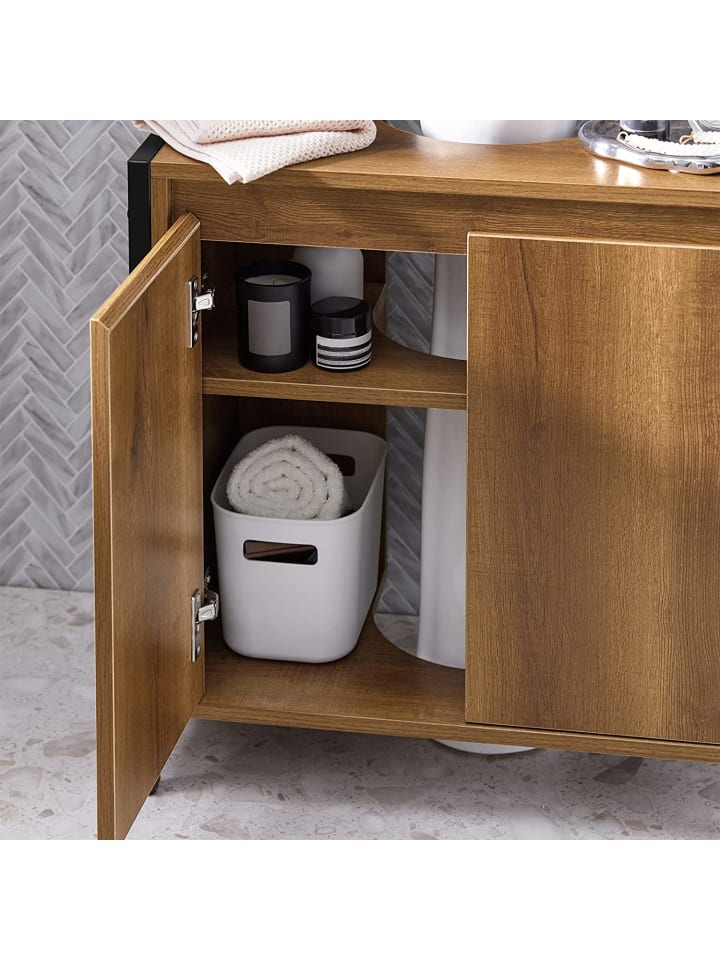 SoBuy Waschbeckenunterschrank in Braun - (B)60 x (H)60 x (T)30cm günstig kaufen onesize