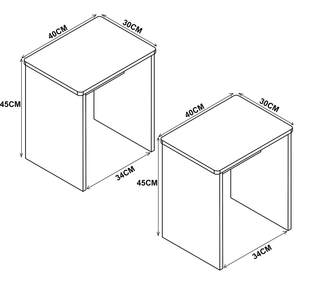 VCM 2er Set Hocker 