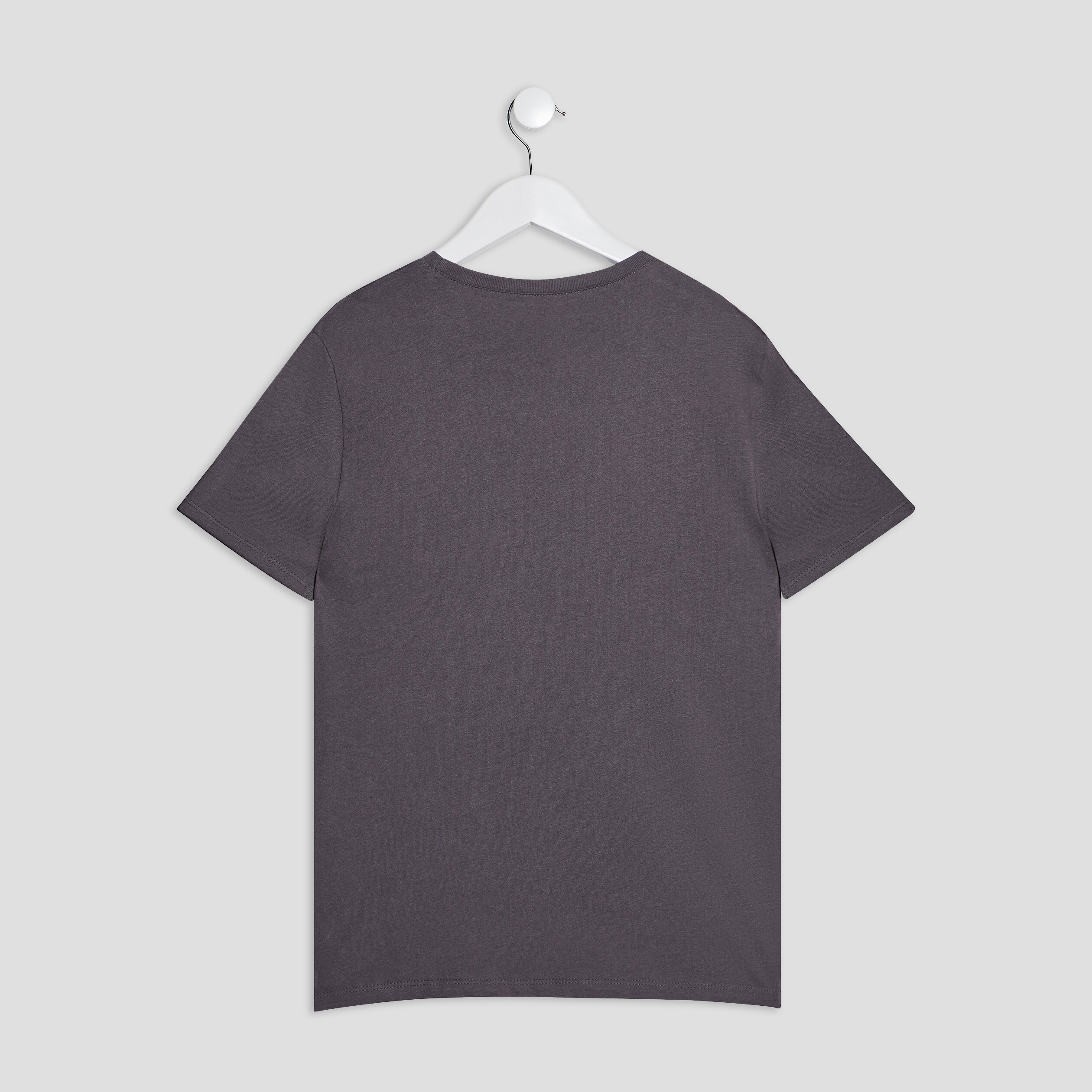 T-shirt manches courtes gris foncé homme | La Halle