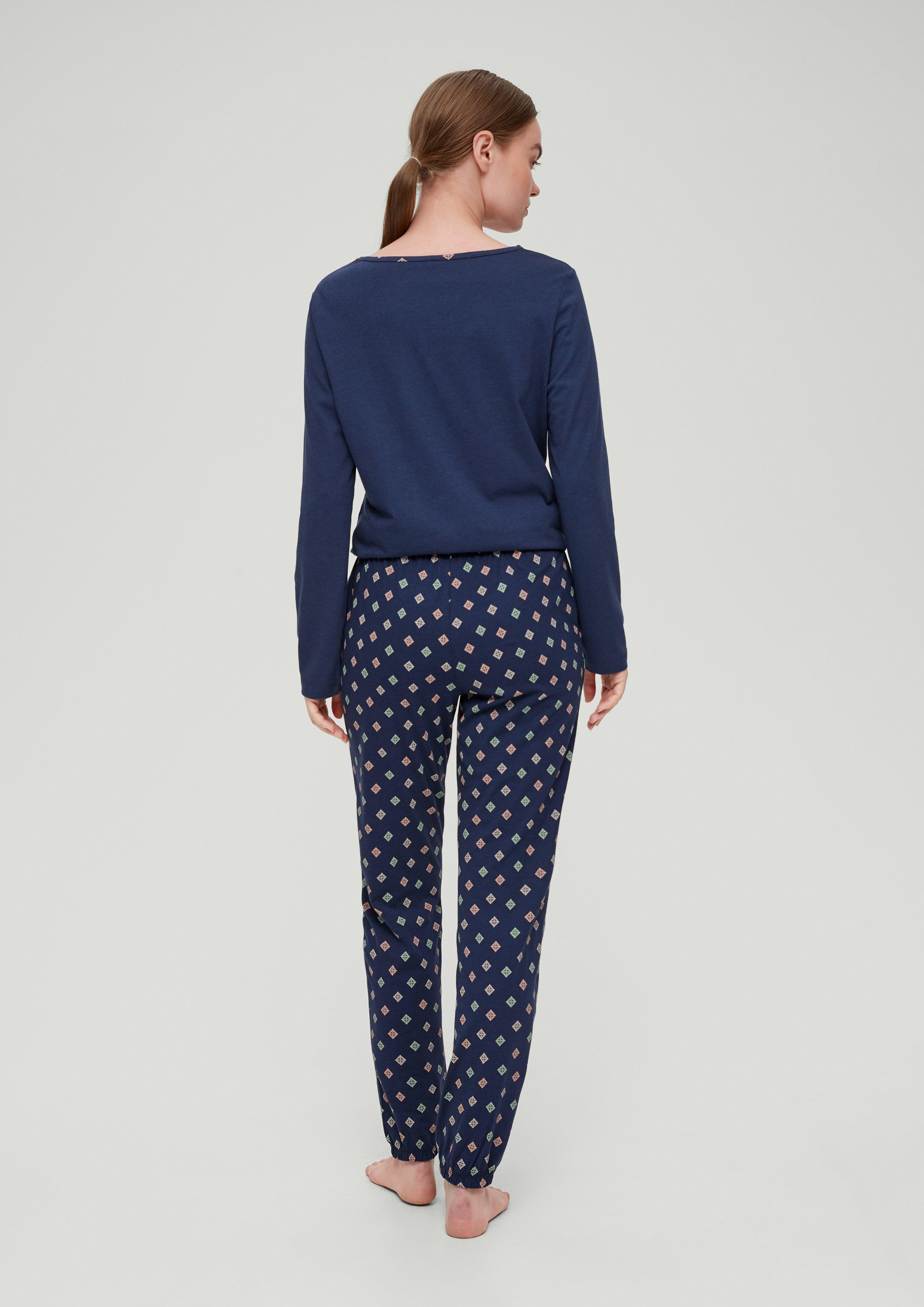 Pyjama Hose mit Streifen  6008379-5865