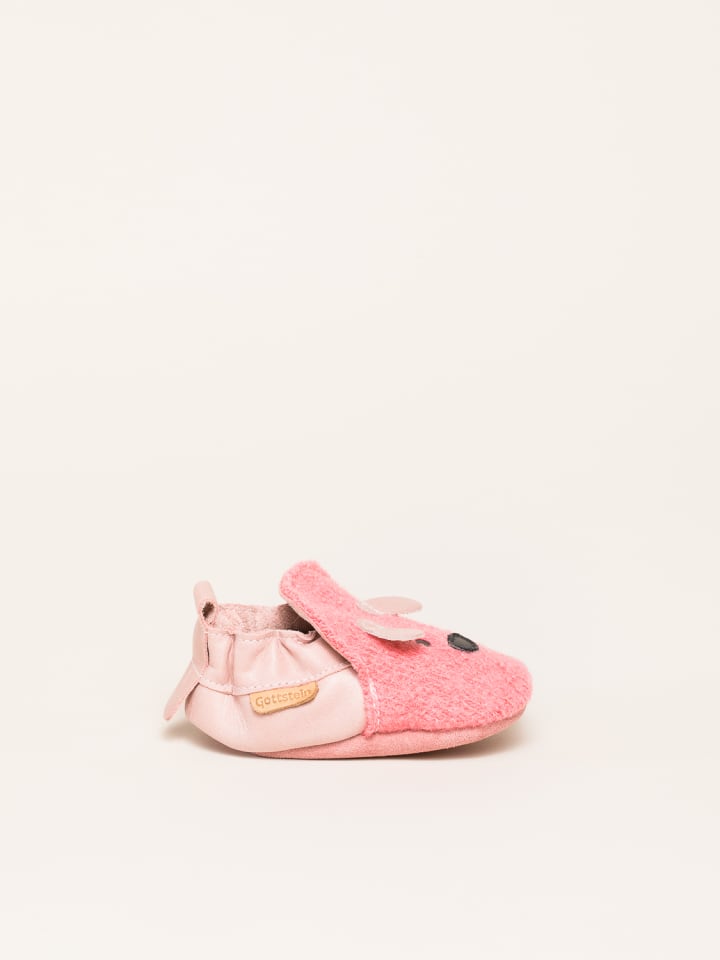 Gottstein Krabbelschuhe Dog Face in pink günstig kaufen