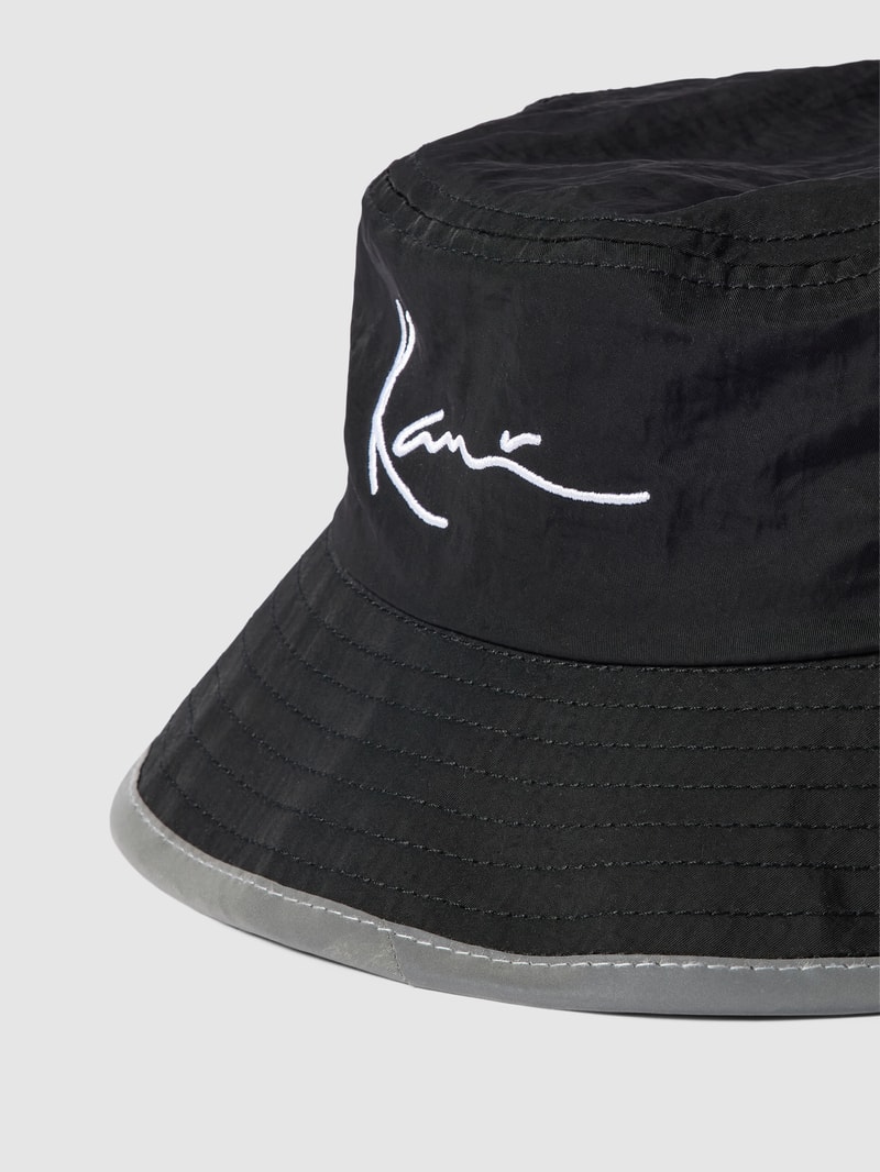 Bucket Hat mit Label-Stitching - P&C x Karl Kani in schwarz
