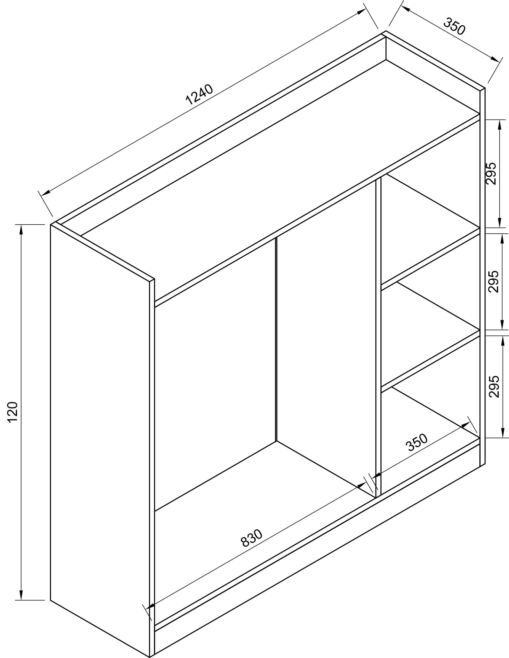 VCM Kleiderschrank Offener begehbarer Kleiderschrank Regal Palosa M (1-St)