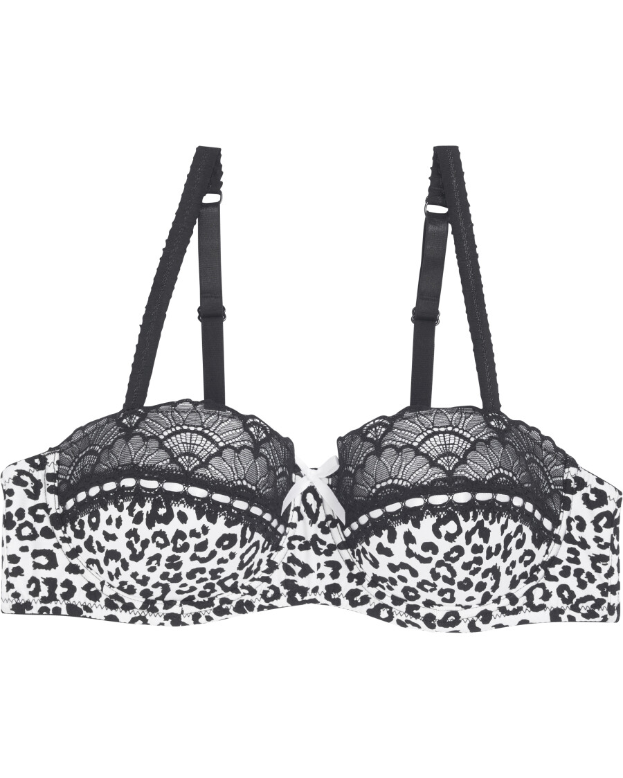 Balconette-BH mit Leoprint