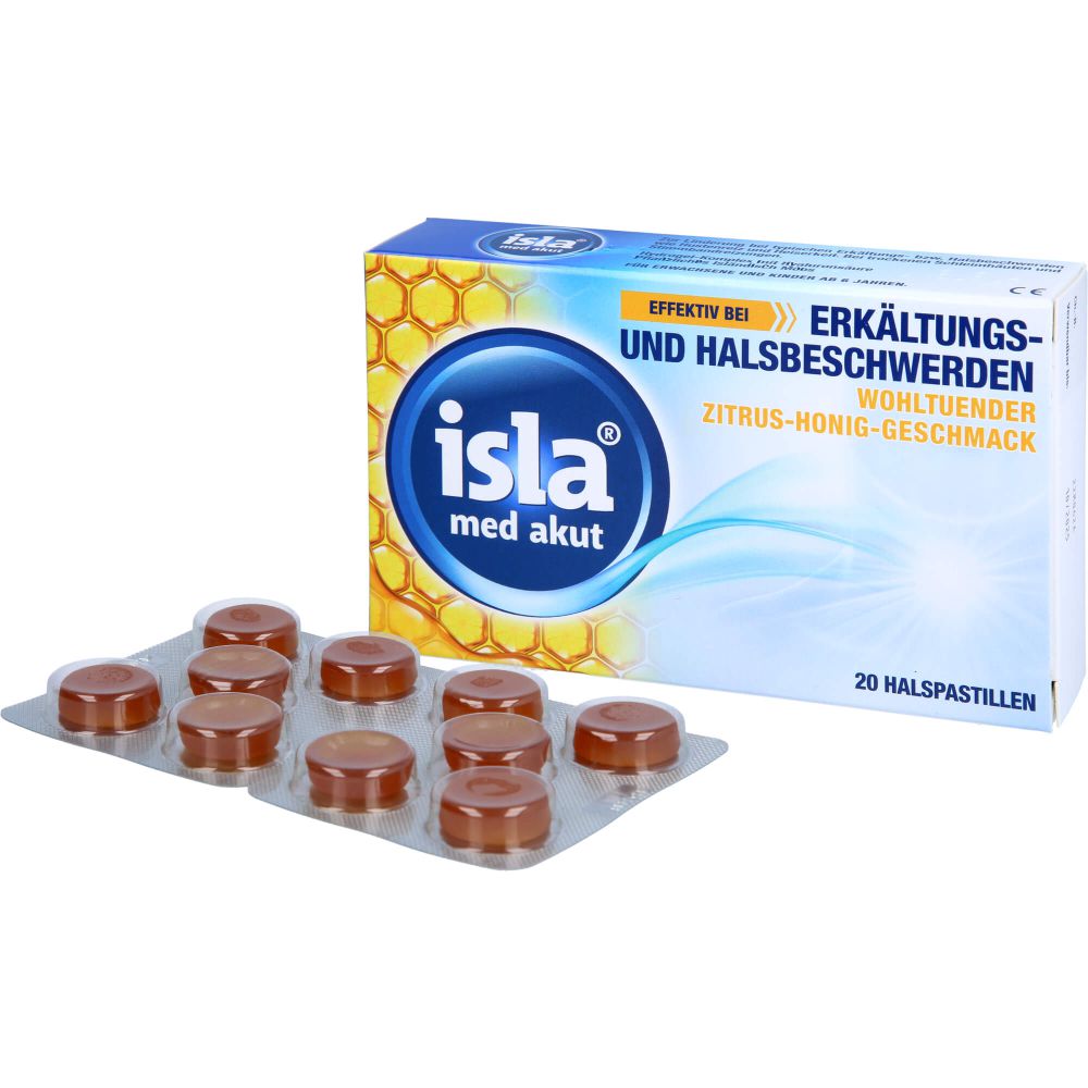 ISLA MED akut Zitrus-Honig Pastillen
