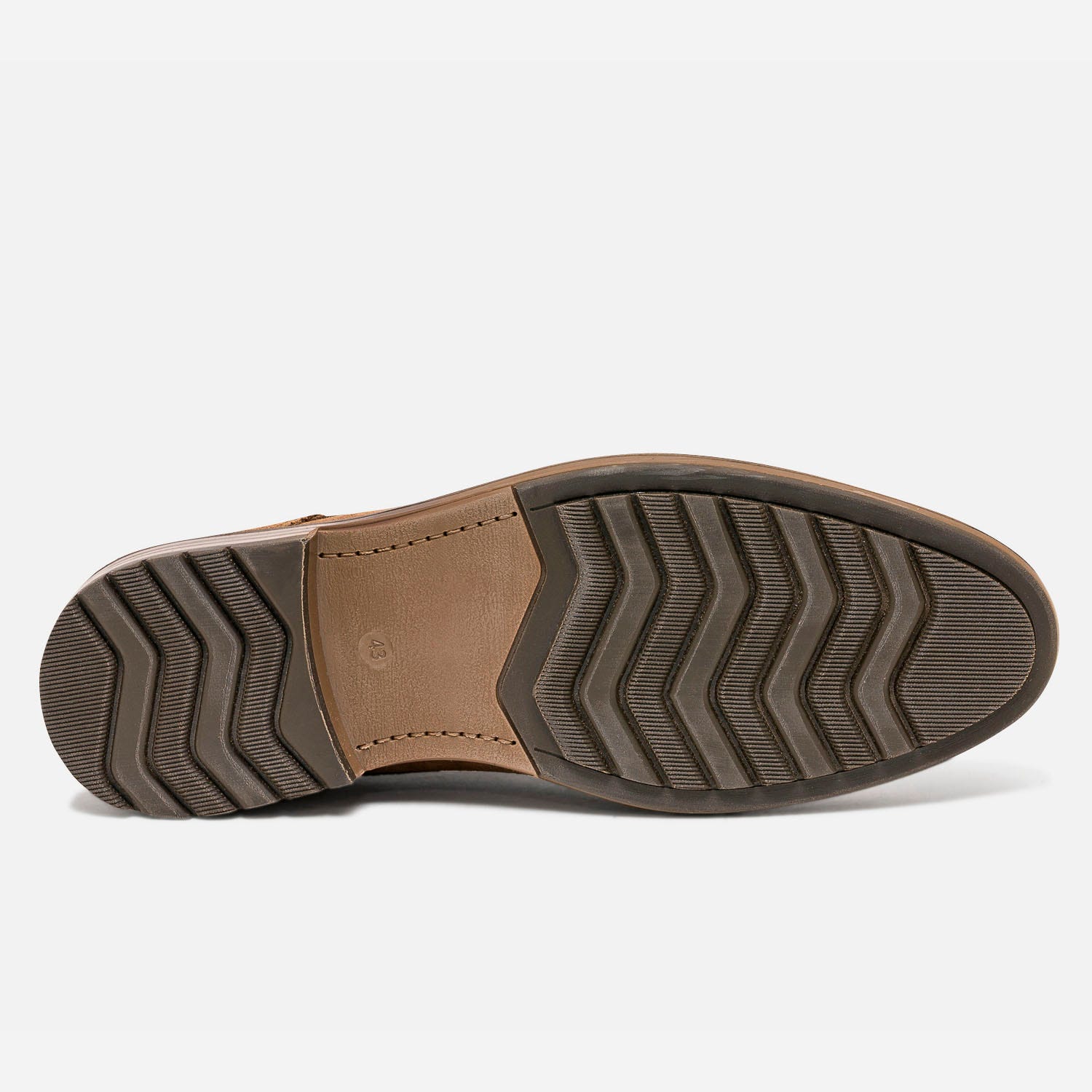 Derby camel en cuir velours éco-conçu